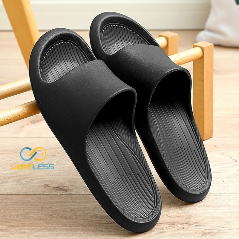 Sandal Pria Selop Limitless Empuk EVA Phylon Sendal Selop Cowok Kekinian Sandal Pria Distro Slide Rumah Sporty Korean Style Terbaru