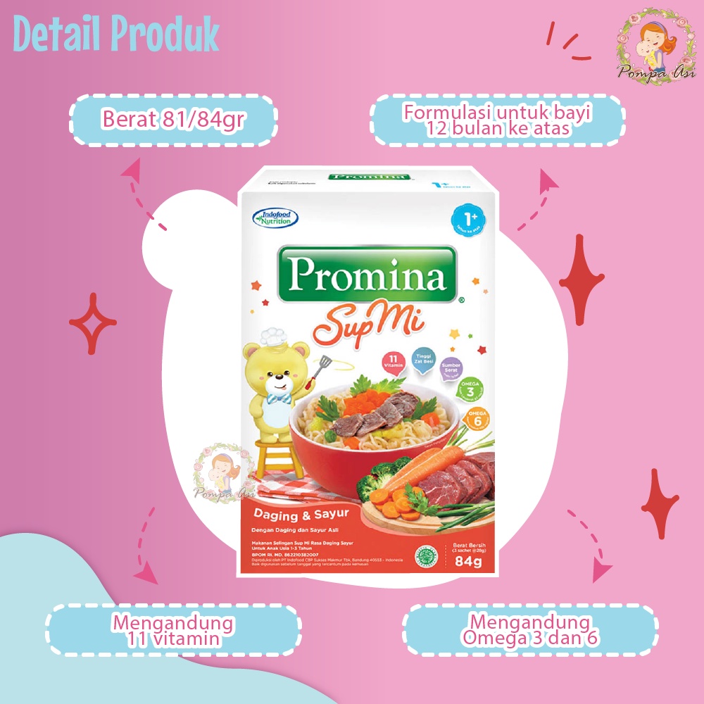 Promina Sup Mie Daging Dan Ayam Sayur Makanan Sehat Untuk Bayi 1 Tahun Keatas By Mallpompaasi