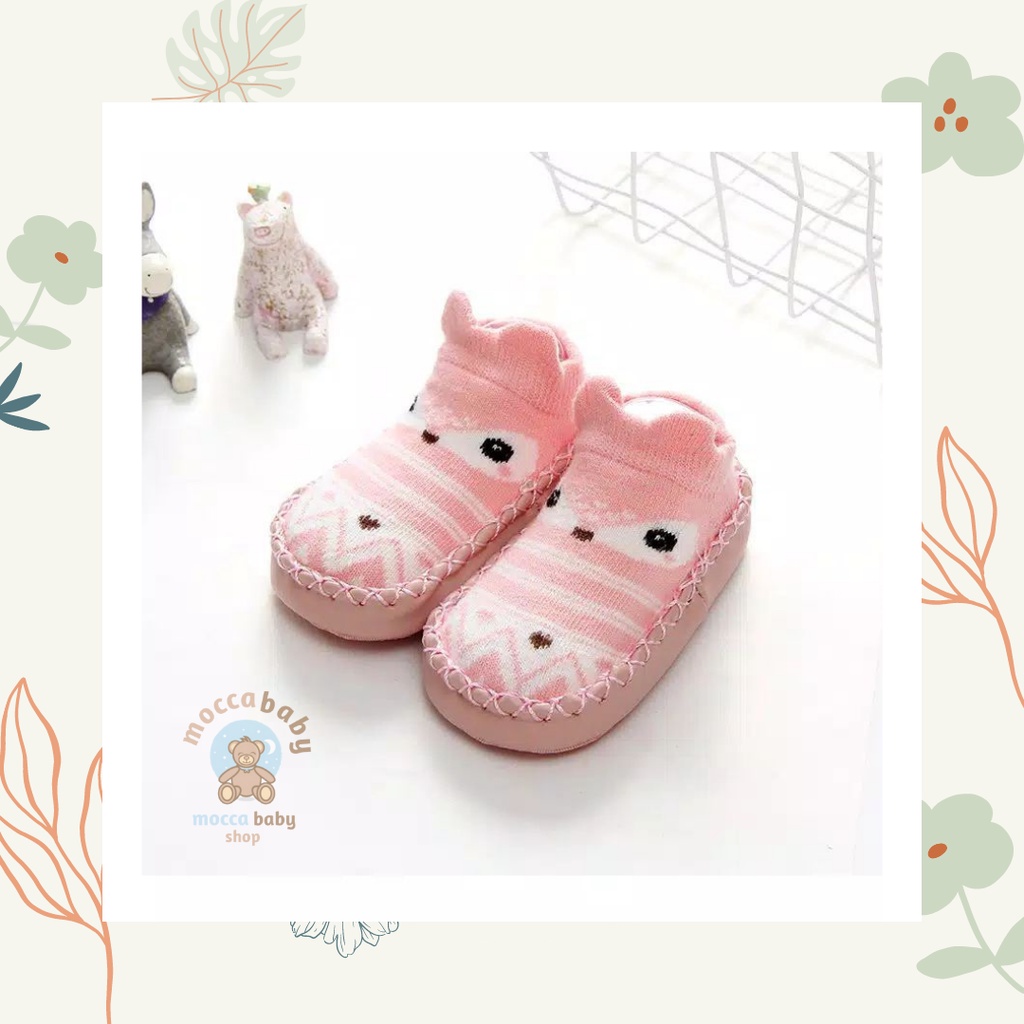 NUZ MBSS SEPATU PREWALKER ANTI SLIP BAYI KARAKTER ANIMAL CUTE / SEPATU KAOS KAKI KOREA FASHIONABLE / H1