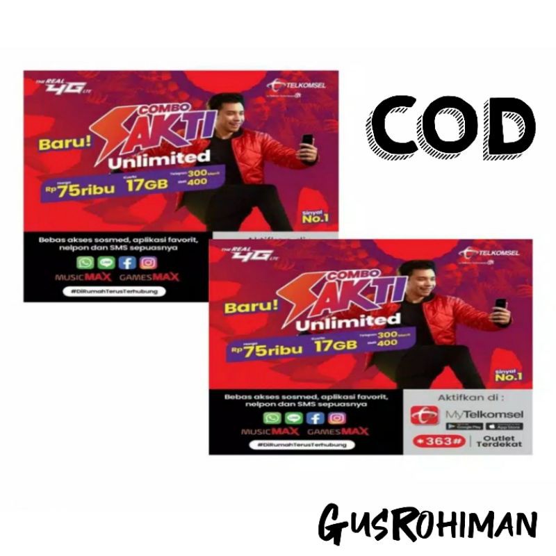 KARTU Perdana SAKTI UNLIMITED Telkomsel