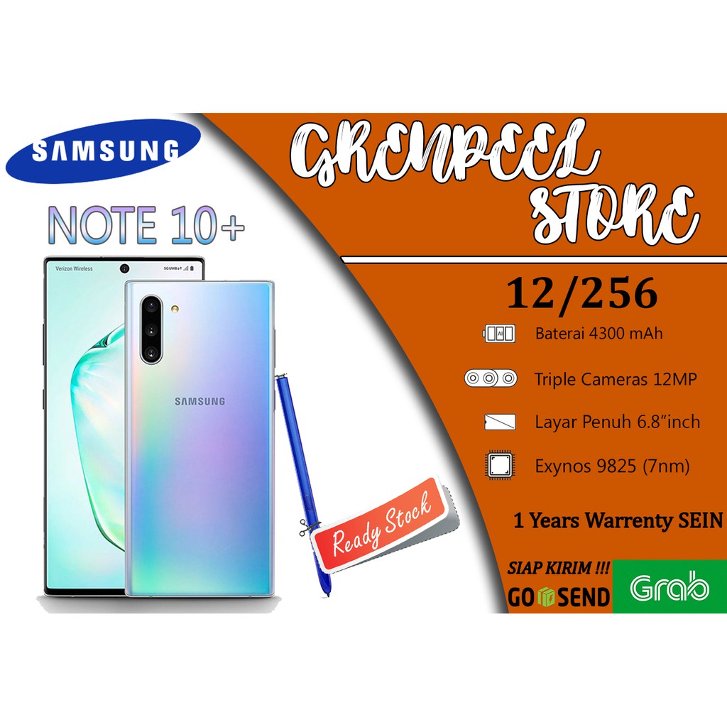 SAMSUNG GALAXY NOTE 10 PLUS 10+ 256GB 256 / 12GB AURA