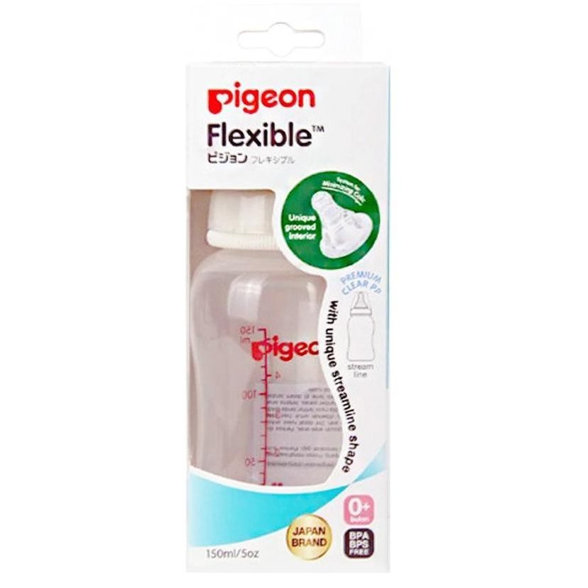 Pigeon Flexible PP Bottle / Botol Susu Peristaltic Nipple 150ml