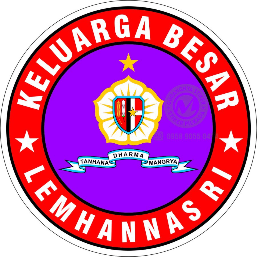 

STIKER VINYL KELUARGA BESAR LEMHANAS RI BULAT