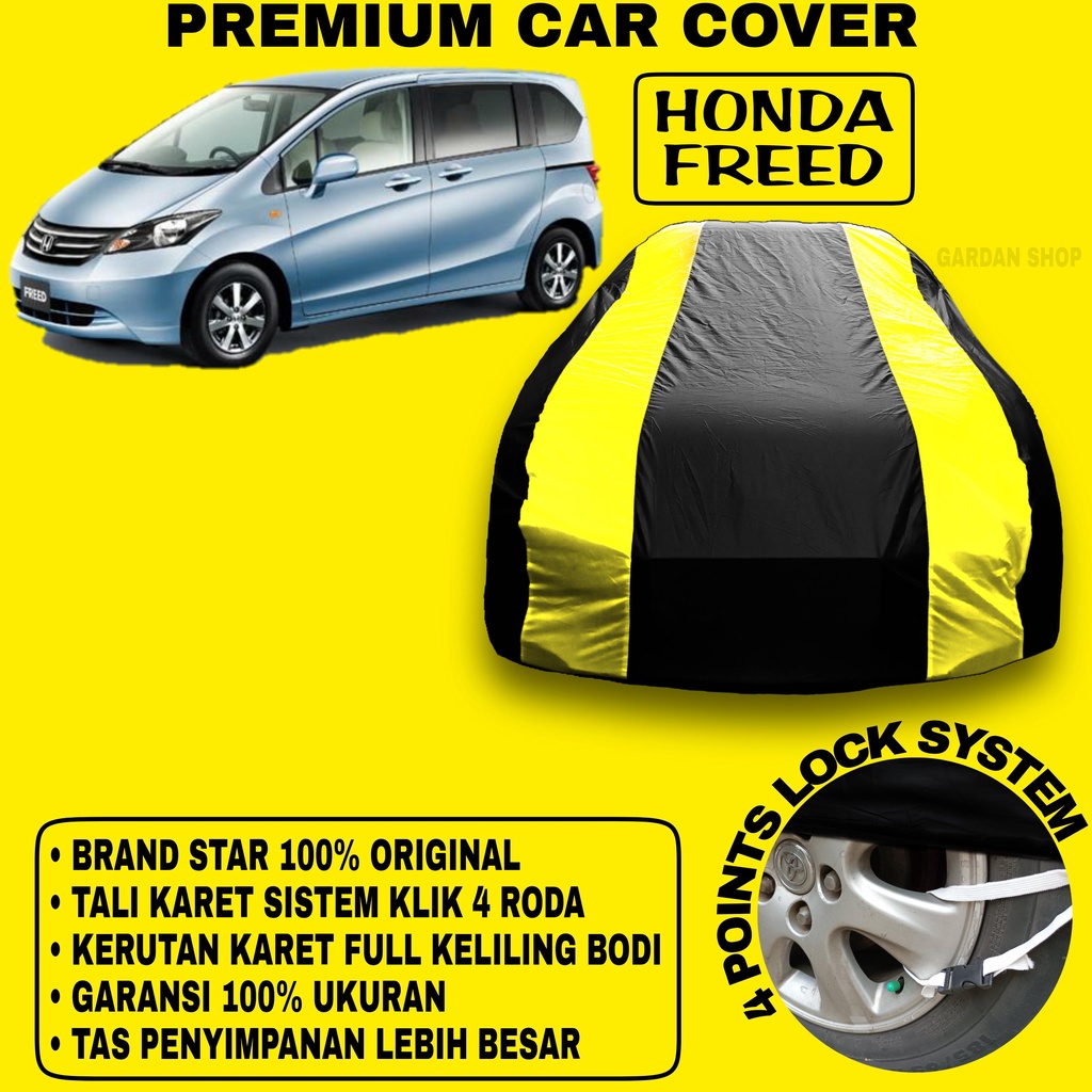 Body Cover HONDA FREED Sarung Strip KUNING Penutup Pelindung Bodi Mobil Honda Freed PREMIUM