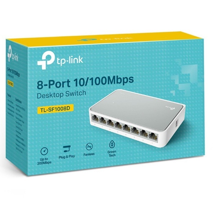 TP-LINK TL-LS1008 8-Port 10/100Mbps Desktop Switch LS1008