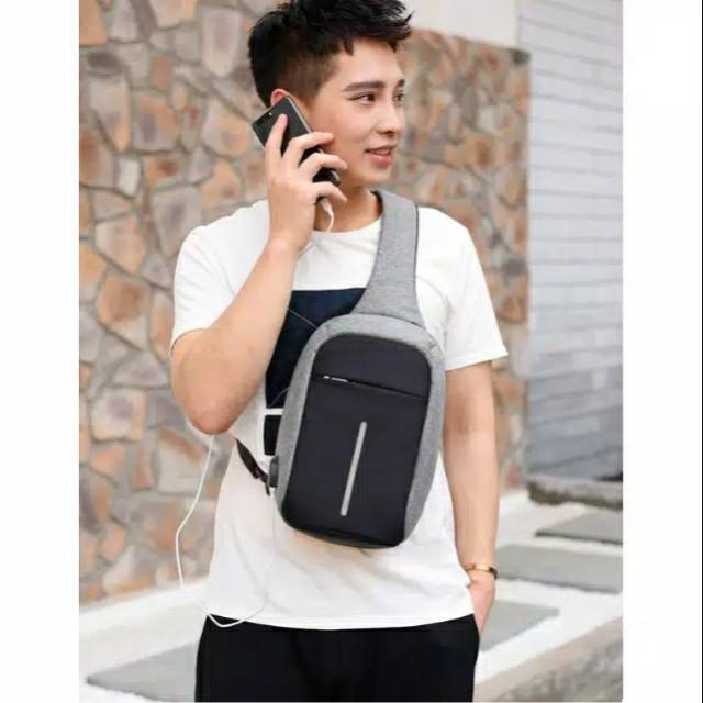 Tas selempang pria anti maling