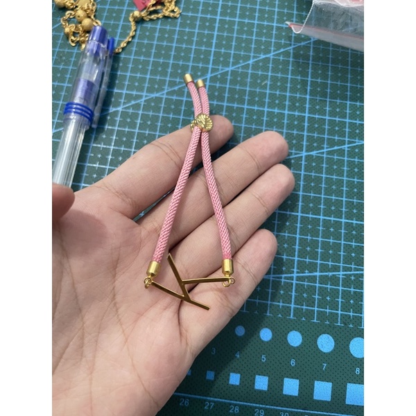 gelang viral huruf k gelang tali huruf