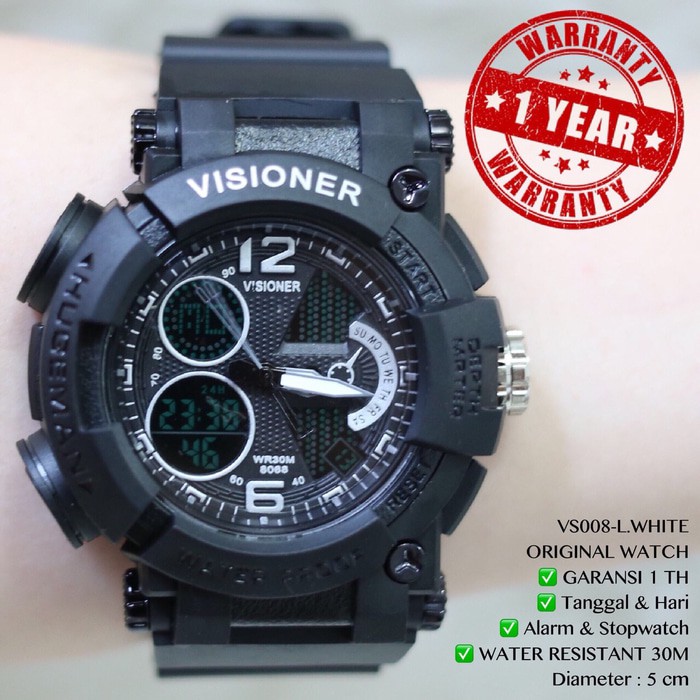 "JAM TANGAN ORIGINAL VISIONER garansi 1 tahun free box GSHOCK ANTI AIR"