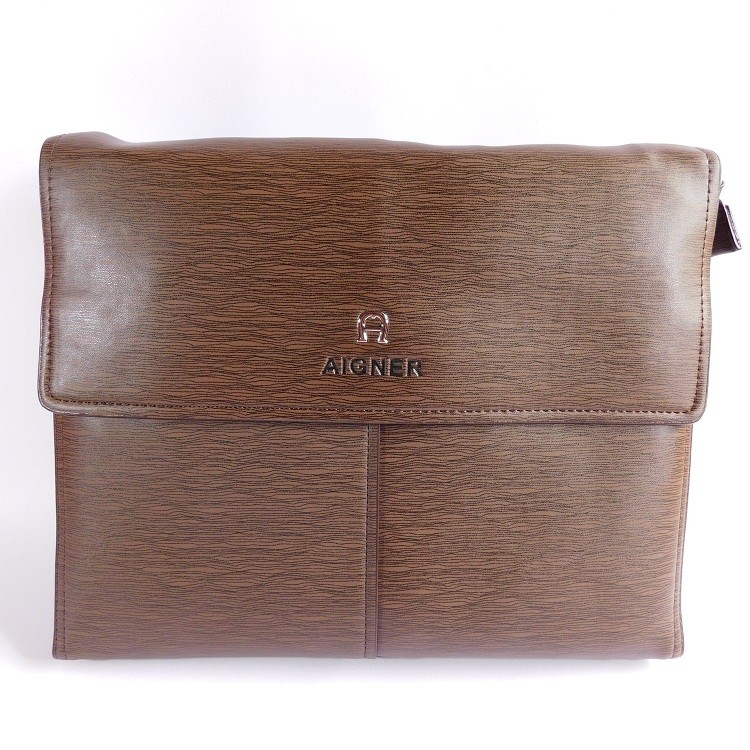 TAS SELEMPANG PRIA KANTOR CASUAL IMPORT BRANDED | AIGNER 1118-3 BROW