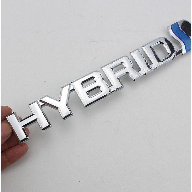 1pc Stiker Emblem Hybrid Samping / Belakang Bahan Abs Untuk Toyota