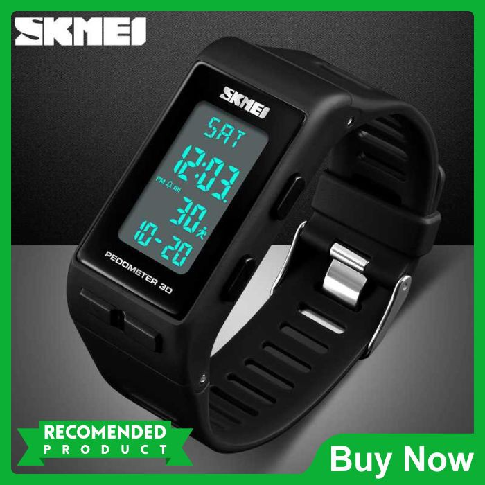SKMEI Jam Tangan Digital Sport Pedometer Kalori  kalender Stopwatch - 1363