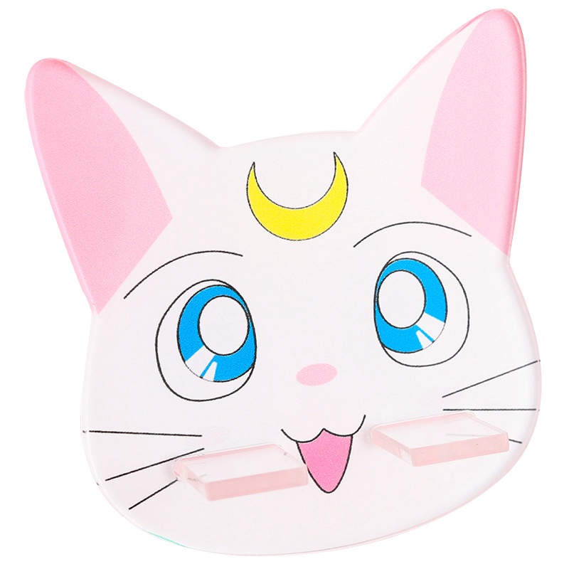 Stand Holder Bentuk Kucing Sailor Moon Bahan Akrilik Untuk Handphone Universal