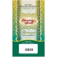 

( Cetak ) Undangan GB 29 Murah