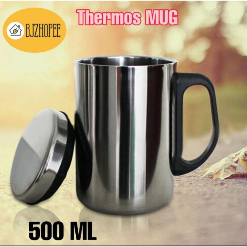 Gelas thermos mug stainless 500ml Indoglass