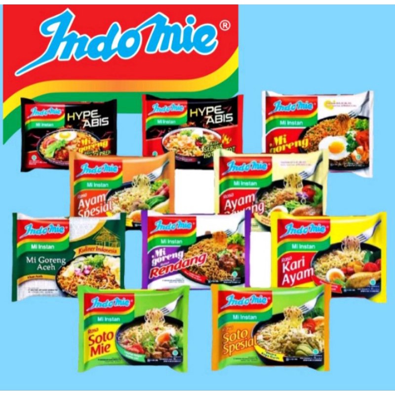 

Indomie All Varian / Indomie Goreng / Indome Aceh / Indomie Geprek