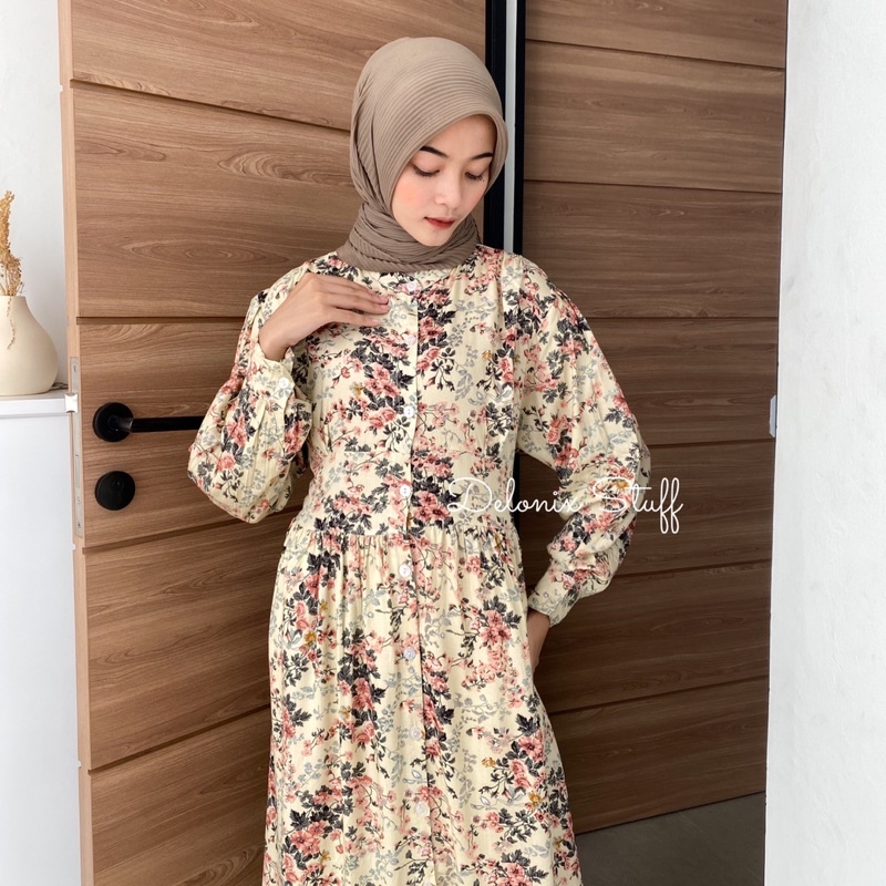 Pattern rayon dress