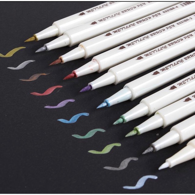 

STA METALLIC BRUSH PEN 10 PCS.. ADA PACKNYA!!