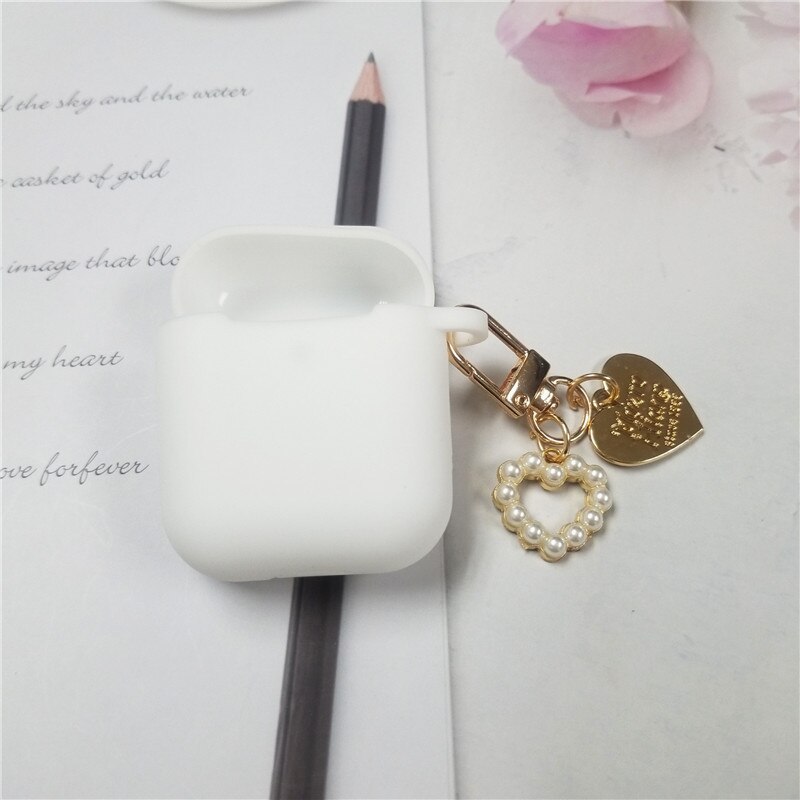 Case Kartun Bunga Korea Korea Kompatibel Untuk Airpods1 2 3mewah Shell Keyring Silikon Earphone Case