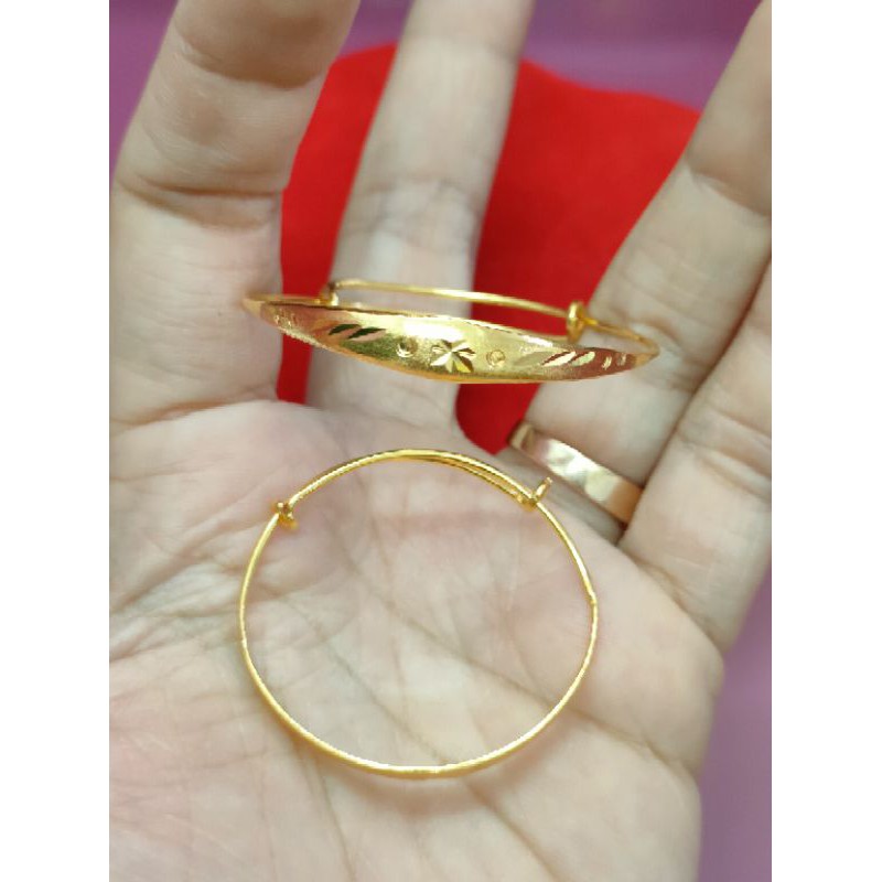 GELANG SELOT ANAK ( PERAK 925 ) LAPIS EMAS 24K