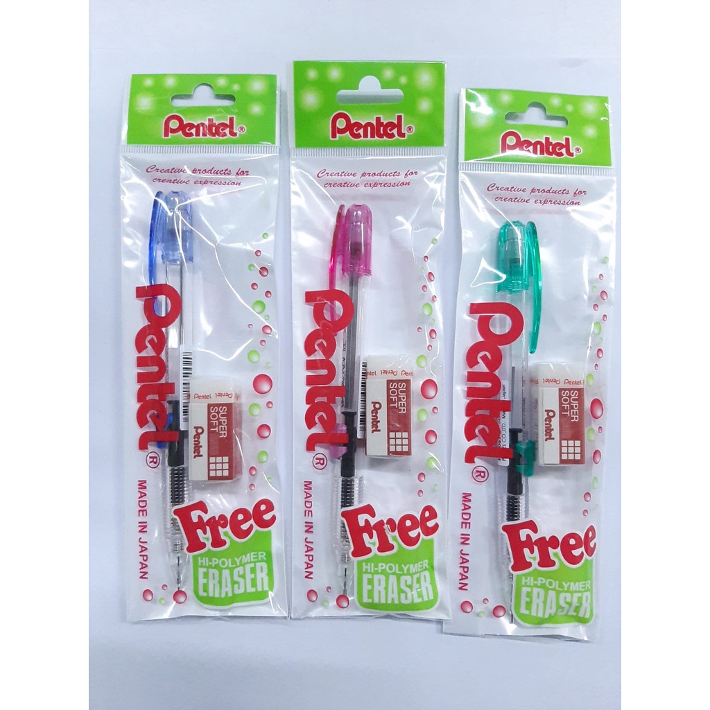 

PENTEL PENSIL MEKANIK CAPLET 1 BONUS PENGHAPUS PD150 Mechanix Pensil free eraser set 1 PD150