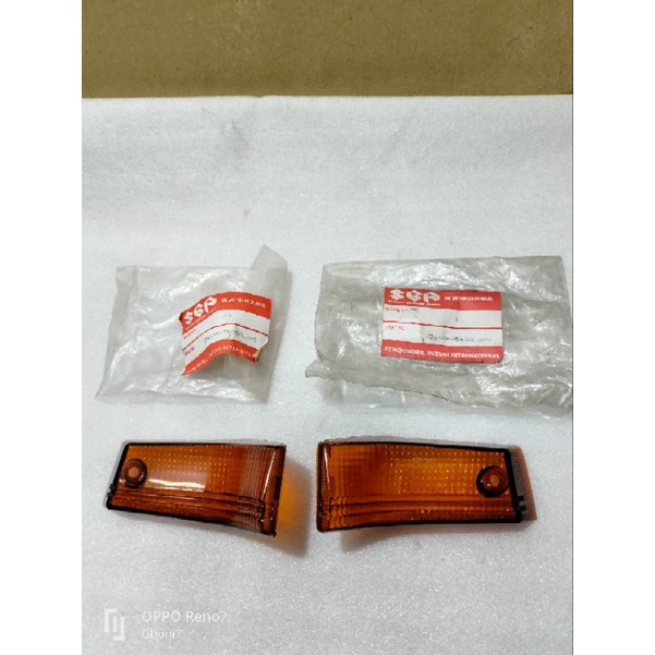 Mika kaca sen sein depan Suzuki Rc100 rc 100 rc80 bravo jet cooled set kanan kiri Original SGP 35612