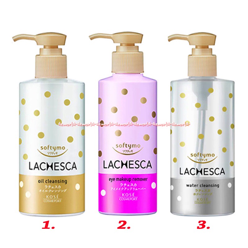 Kose Cosmeport Softymo Lachesca 180ml Oil Cleansing Eye Makeup Remover Water Cleansing Pembersih Muka