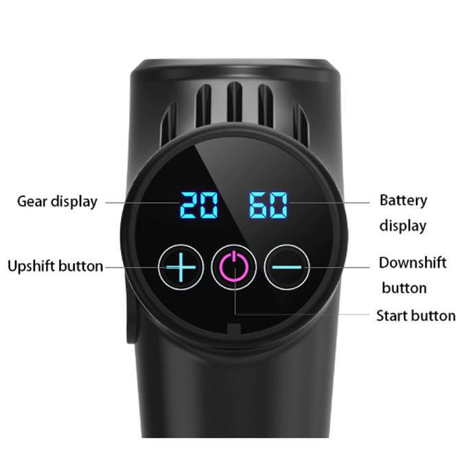 Alat Pijat Elektrik Massage Gun Vibra Pijat Therapy Otot 5 Head