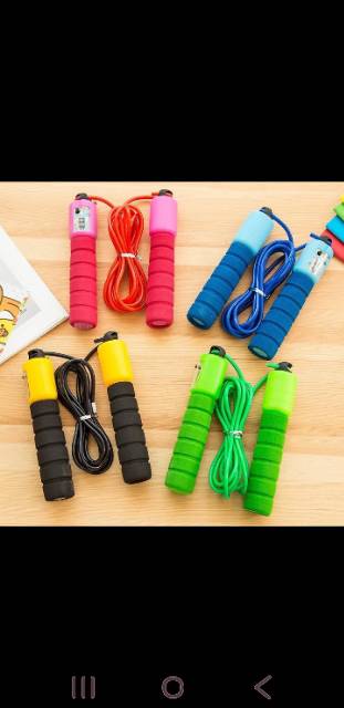 Jump rope skiping soft handle with counter tali skipping