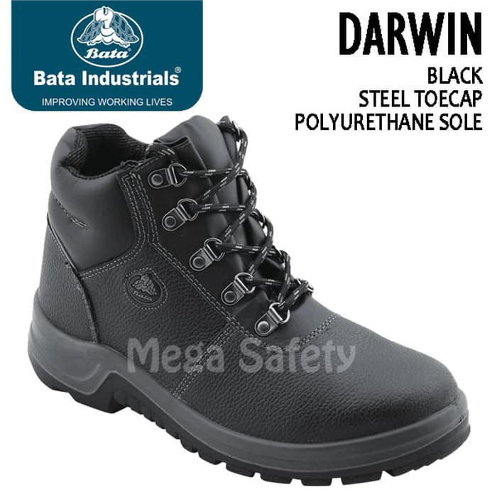 Sepatu Safety Shoes Darwin Black