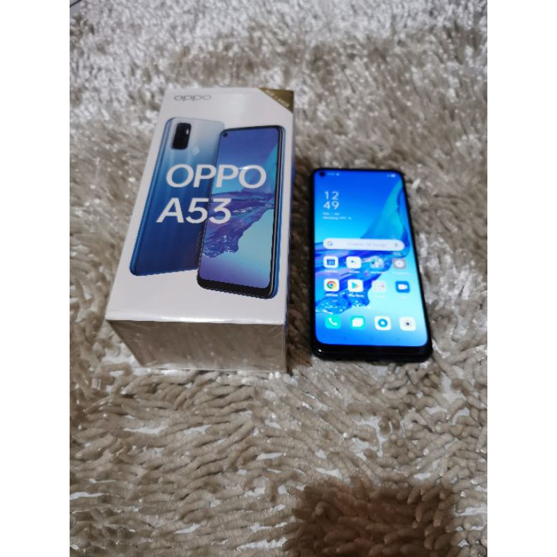 Oppo A53 ram 4 64GB Fulset bergaransi