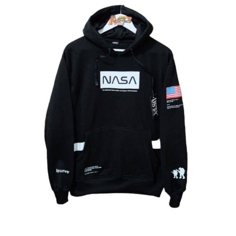 Hoodie NASA/sweater NASA OVERSIZE L XL XXL BAHAN FLEECE TEBAL