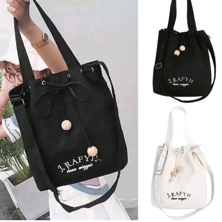 (ATC) CA1003 - Totebag Resleting Wanita Motif J.Rafyh Totebag Murah Tas Selempang Murah