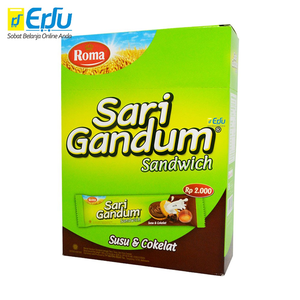 

Sari Gandum Susu Sandwich Cokelat