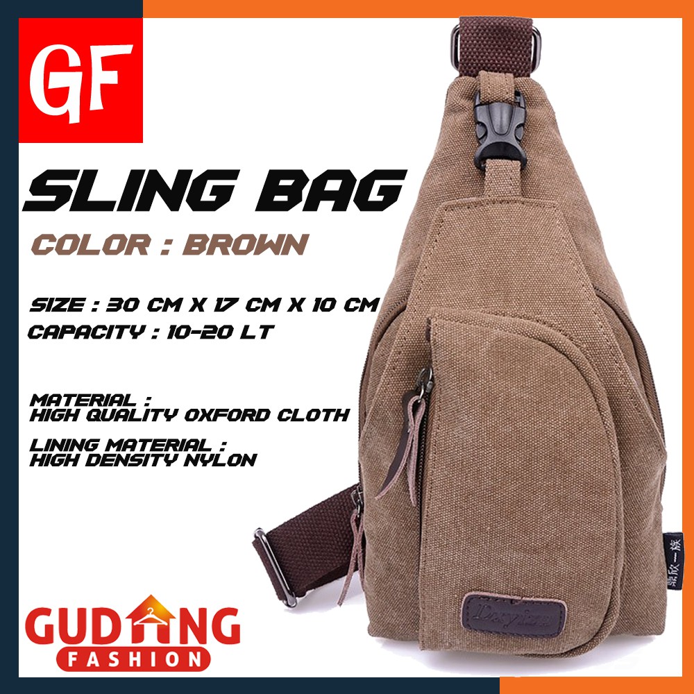 Gudang Fashion - Sling Bag Messenger Bag Pria Smart Casual