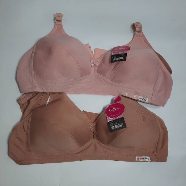 1 Pcs Bra / BH Sallem - Bra / BH Wanit Kain / Sport - Kancing / Kait 2 - Random Warna