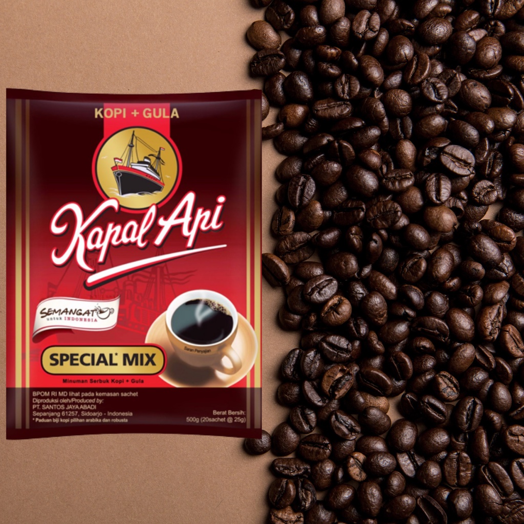 

Kopi dan Gula Kapal Api Special Spesial Mix Murah Satuan Renceng Karton Sachet