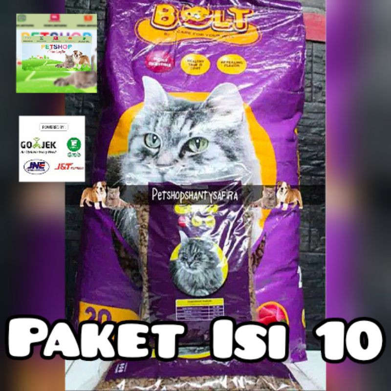 MAKANAN KUCING PAKET ISI 10 BOLT IKAN / BOLT DONAT / BOLT SALMON KHUSUS GRAB/GOJEK