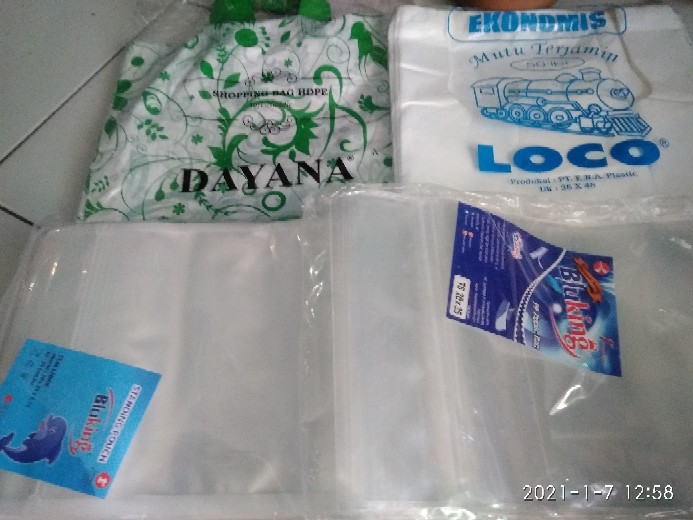 Soft Handle/shopping Bag/kantong Plastik Batik Uk. 30x32 Cm