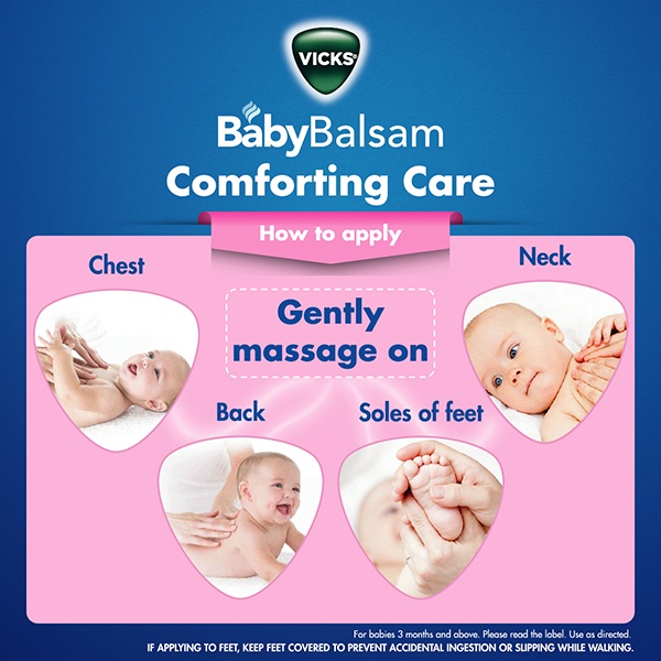 VICKS Baby Balsam 50gr Import Malaysia - Balsem Bayi Saat Flu