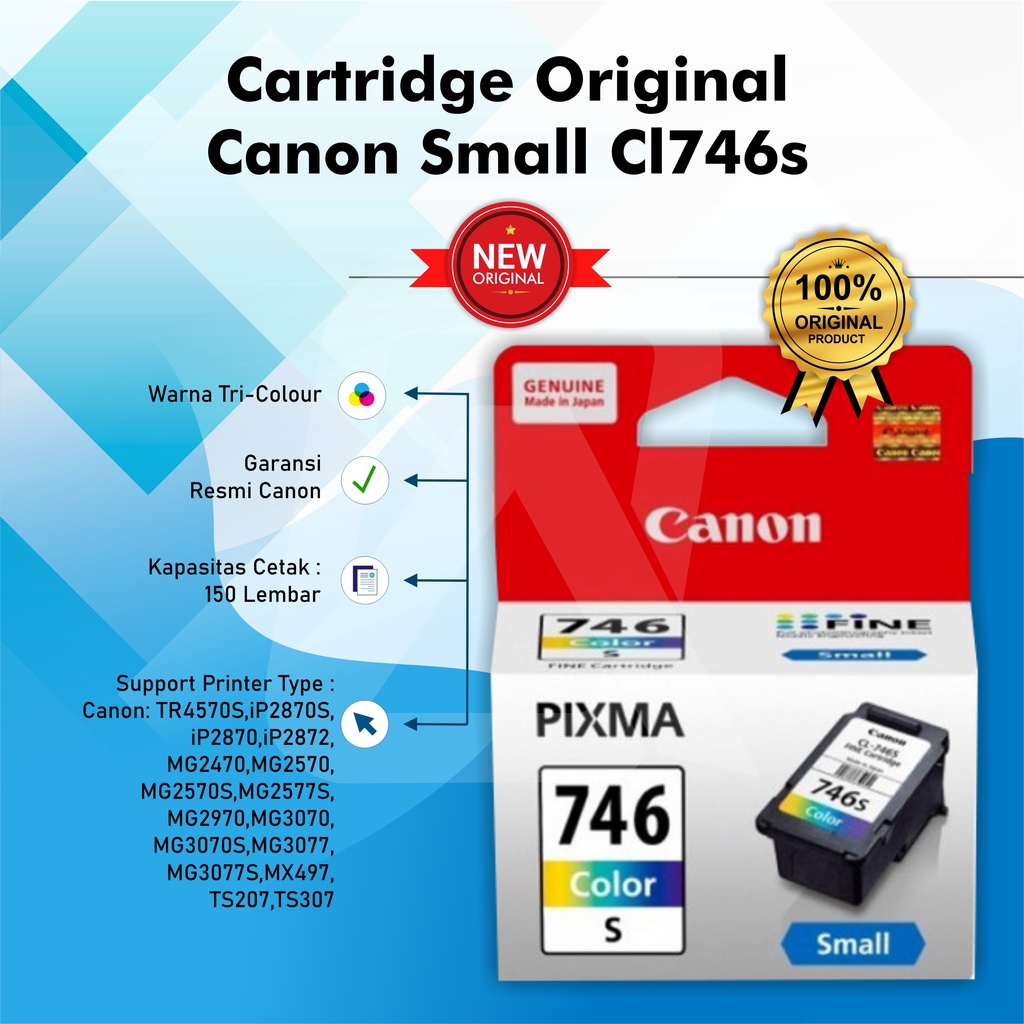 Tinta Canon CL-746s Colour Original Ink Cartridge