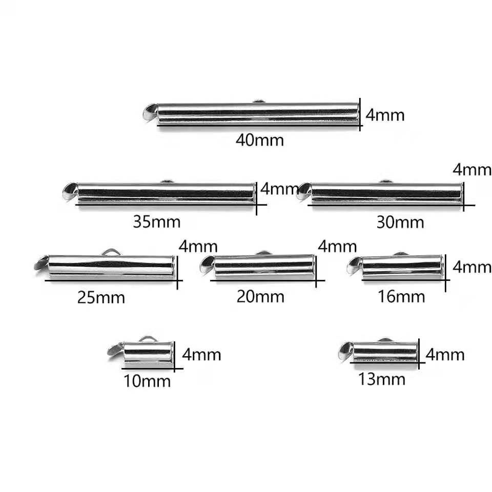 Kait Tabung Gesper Besi Diy Gelang Konektor Aksesoris Pembuatan Perhiasan Harga/30-50pc