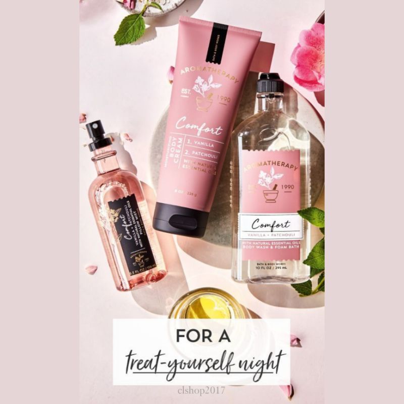 BATH AND BODY WORKS BBW COMFORT VANILLA PATCHOULI SERIES BODY MIST BODY CREAM BODY LOTION BODY WASH SHOWER GEL WALLFLOWER SCENTPORTABLE POCKETBAC BODY SCRUB DEEP CLEANSING SOAP PILLOWMIST ROOMSPRAY BODY SCRUB LUXURY BATH GENTLE FOAMING GENTLE GEL