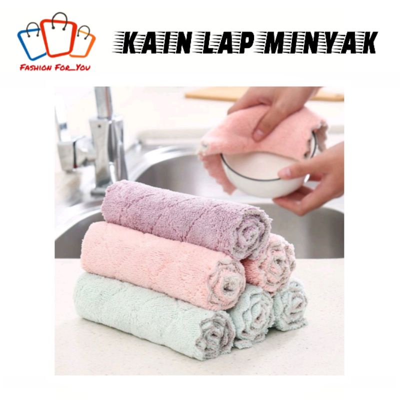 Kain Lap Anti Minyak Microfiber / Kain Lap Microfiber / Kain Lap Dapur