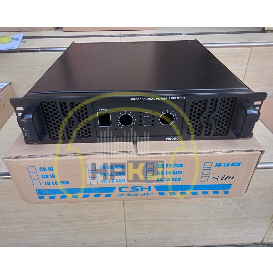 BOX POWER AMPLIFIER N8000 2u box power 2 u N 8000