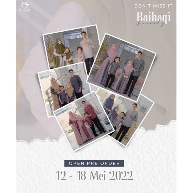 SARIMBIT MOM SET & DRESS KIDS BAIHAQI FAMILY BY DINDA