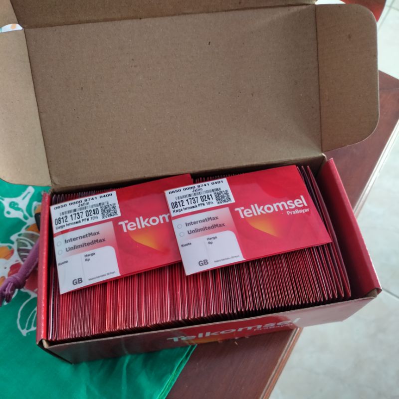 KARTU PERDANA TELKOMSEL harga per 1 box 100 pcs