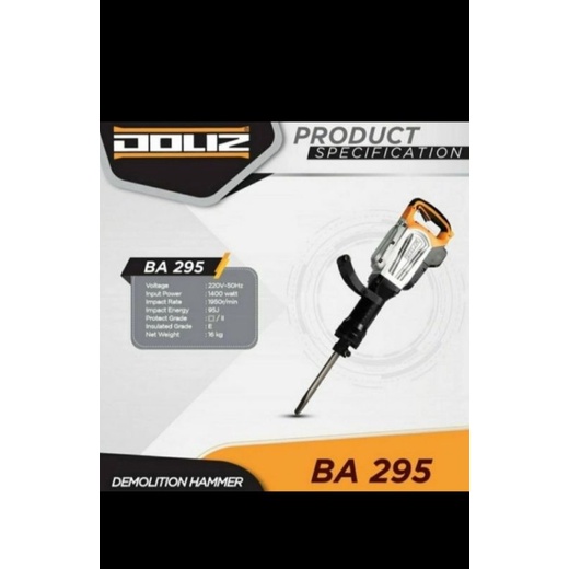 MESIN BOR BOBOK BETON DOLIZ BA 295 MESIN DEMOLITION HAMMER BETON DOLIZ BA295