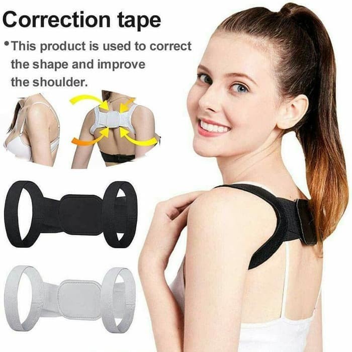 Pembentuk dada dan tulang punggung posture orthotics correction tape Penyangga