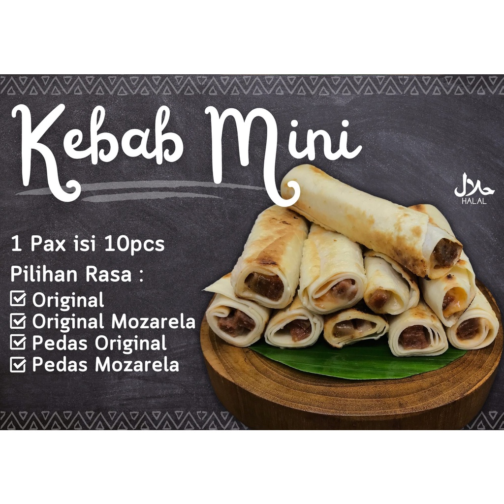 

FROZEN FOOD | SIAP SAJI | KEBAB MINI - 1 PAX isi 10pcs