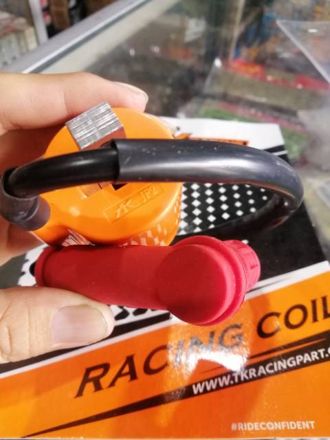 Koil Coil PENGAPIAN TK Racing Japan Original + Cangklong Tutup Busi Universal UNTUK Motor Karbu